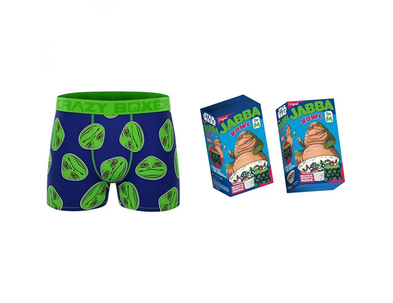 Crazy Boxers Star Wars Jabba The Hutt Boxer Briefs in Cereal Box