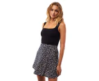 All About Eve Women's Autumn Ditsy Mini Skirt - Black Floral Print