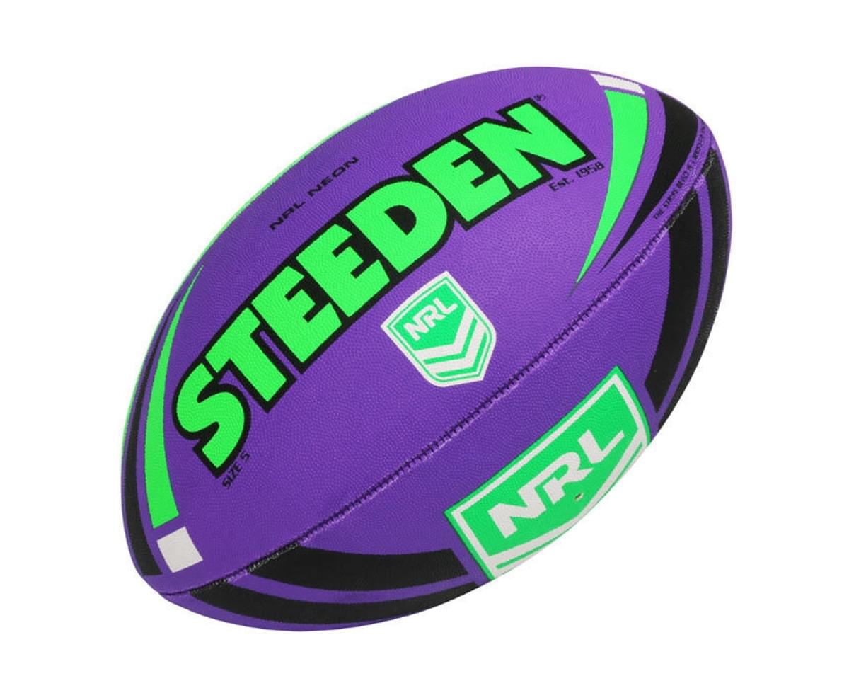 Canberra Raiders NRL STEEDEN Rugby League Football Size 5 for sale online 