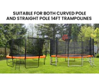 UP-SHOT 14ft Replacement Trampoline Safety Pad Padding Orange