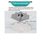 Adore 5 Pcs Kid's Soft Cotton Dustproof Material Unisex Washable And Reusable Mask-Animal