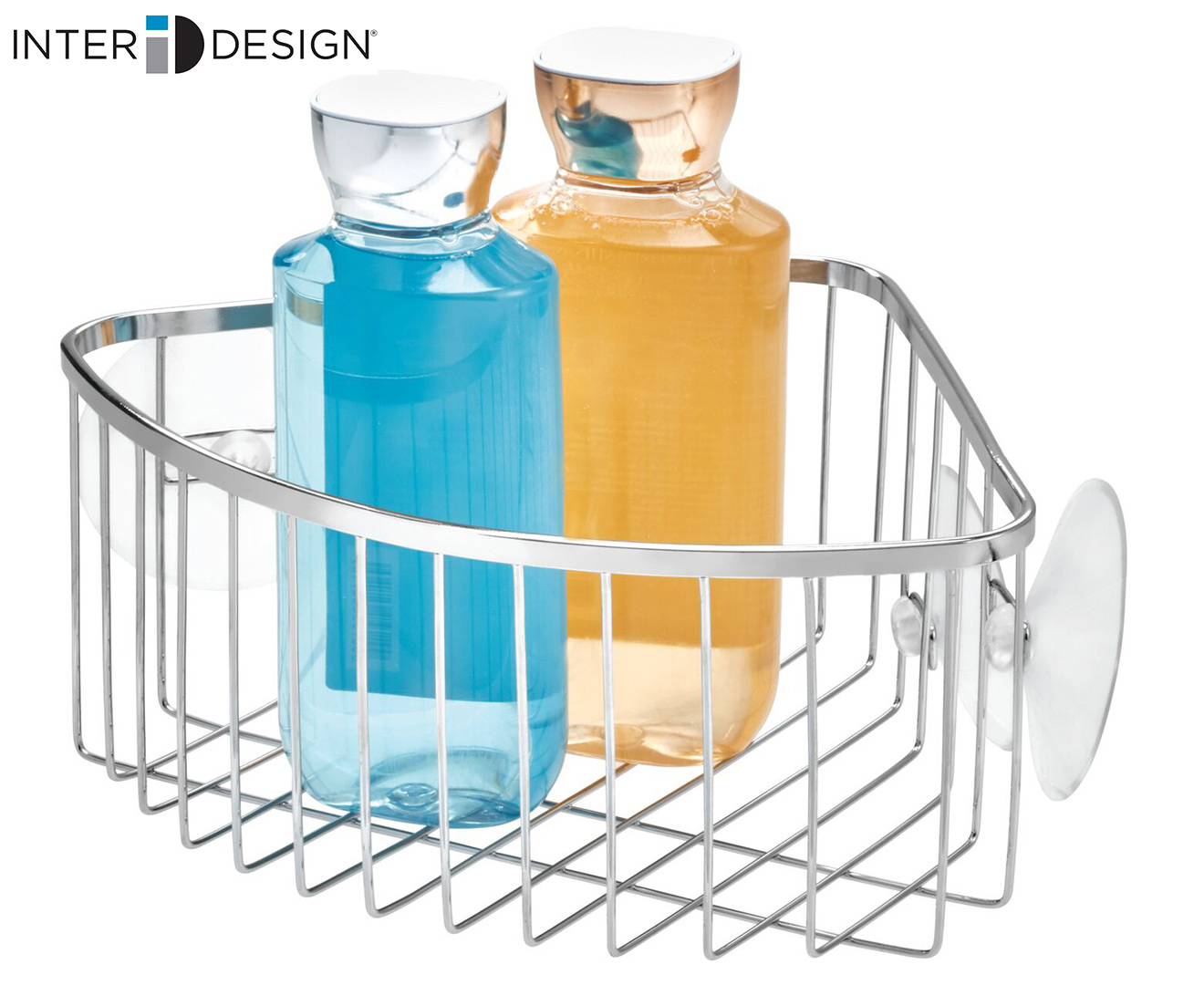 InterDesign iDesign Gia Suction Corner Basket | Catch.co.nz