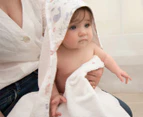 Living Textiles Muslin Hooded Baby Towel - Sweet Tweet