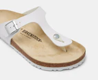 Birkenstock Unisex Gizeh Regular Fit Sandals - White