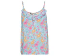 Florence Broadhurst Women's Floral 300 Shorts & Camisole Pyjama Set - Aqua/Multi