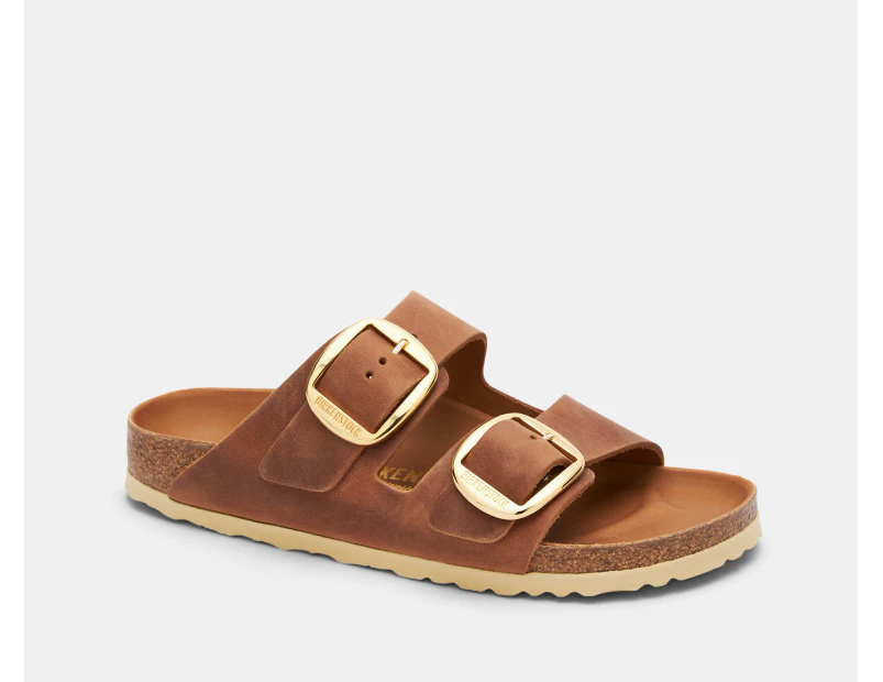 Birkenstock Women's Arizona Big Buckle Narrow Fit Sandals - Cognac