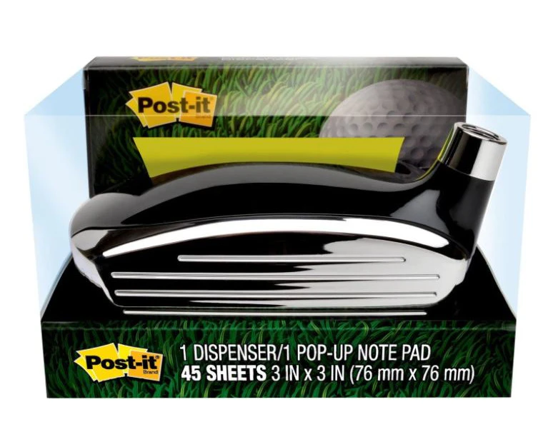 Post-it Pop-up Notes Golf Dispenser, 76x76mm, (GOLF-330) Stationary Notepad