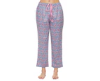 Givoni Women's Rebecca 7/8 Pants & Tee Pyjama Set - Pink/Denim