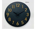 Amazing decorative wall clock classic black 50x3
