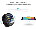 EZONEDEAL Q18 Bluetooth Smart Watch Phone Wrist Touch Screen watch SIM GPS for Android Phones for Men and Women