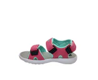 Bolt Pixel Girls Sandals Surf Style Multi Adjust Rinse Clean Beach Summer Shoe - Pink