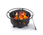 Outdoor Fire Pit BBQ Portable Wood Camping Fireplace Heater Patio Garden Grill