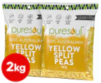2 x Puresoul 100% Australian Yellow Split Peas 1kg