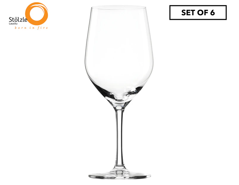 Set of 6 Stolzle 376mL Ultra Wine Glasses