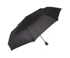 Rain and Shine Auto Open Compact Umbrella - Black