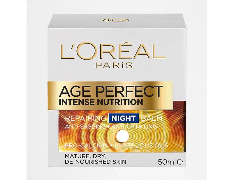 L'Oreal Age Perfect Intense Nutrition Night Cream 50ml - White