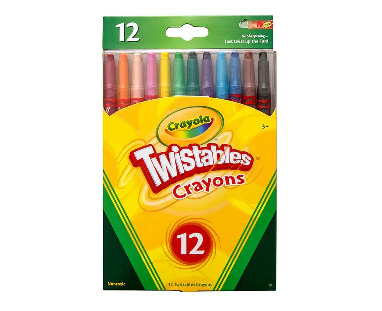 12pc Crayola Twistables Crayons Colouring Drawing Arts/Craft Kids/Children 3y+