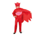PJ Masks Glow In The Dark Hero Costume Size 3-5 - Owelette - Red