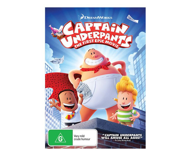 Captain Underpants: The First Epic Movie - DVD .au