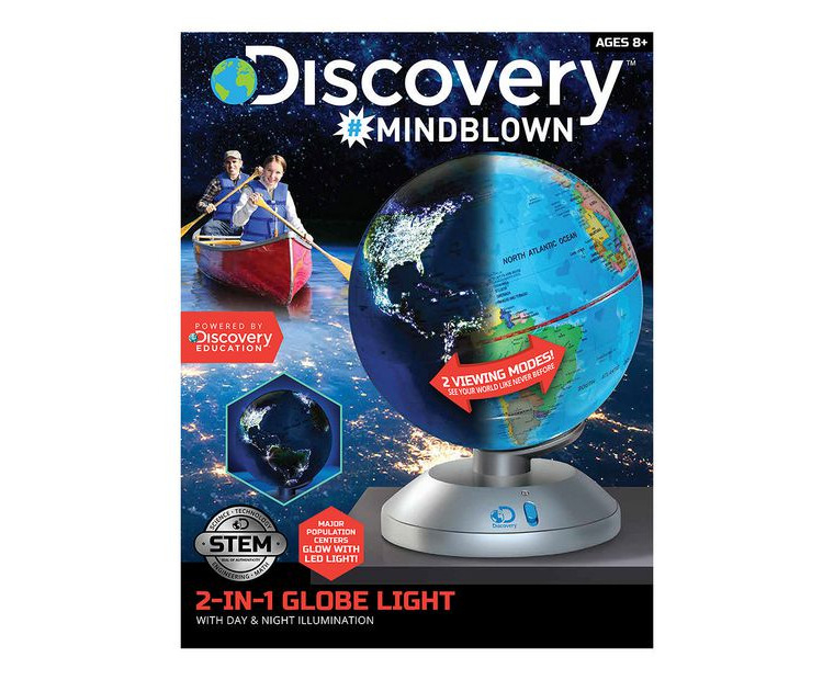STEM Discovery #Mindblown Kids 2-in-1 World Globe Light | Catch.com.au