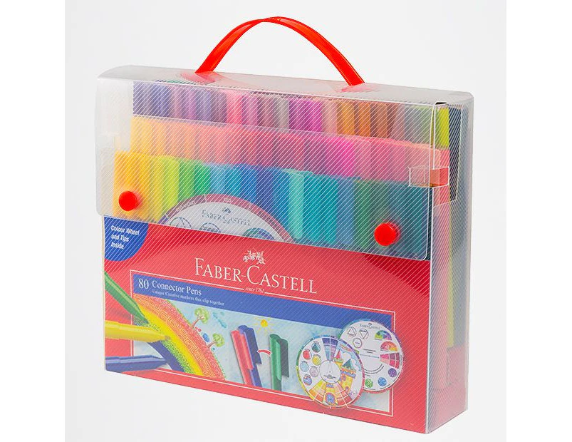 Faber Castell Connector Pens - 80 Pack