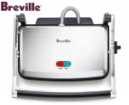 Breville Toast & Melt Sandwich Press - Silver BSG220