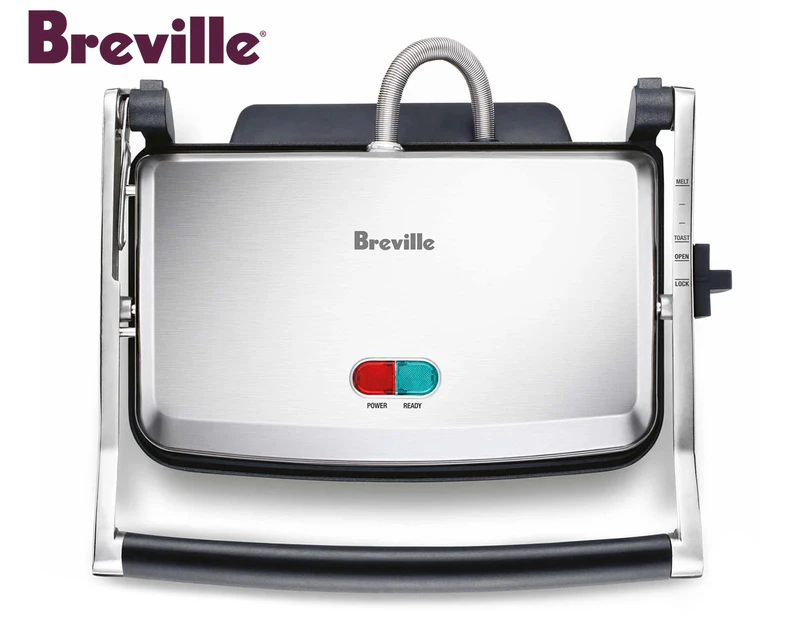 Breville Toast & Melt Sandwich Press - Silver BSG220