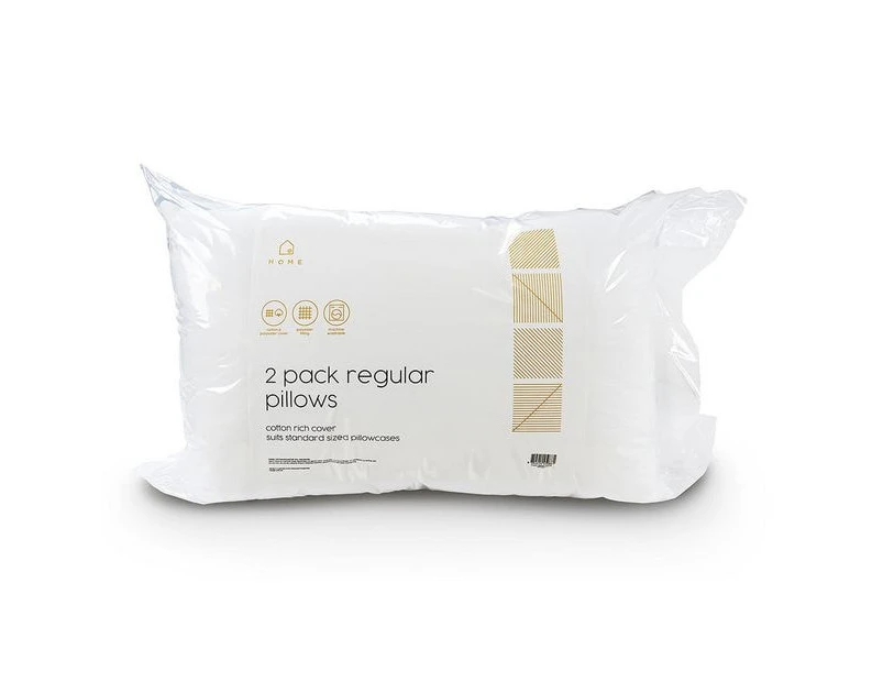 Target 2 Pack Cotton Rich Pillow - White