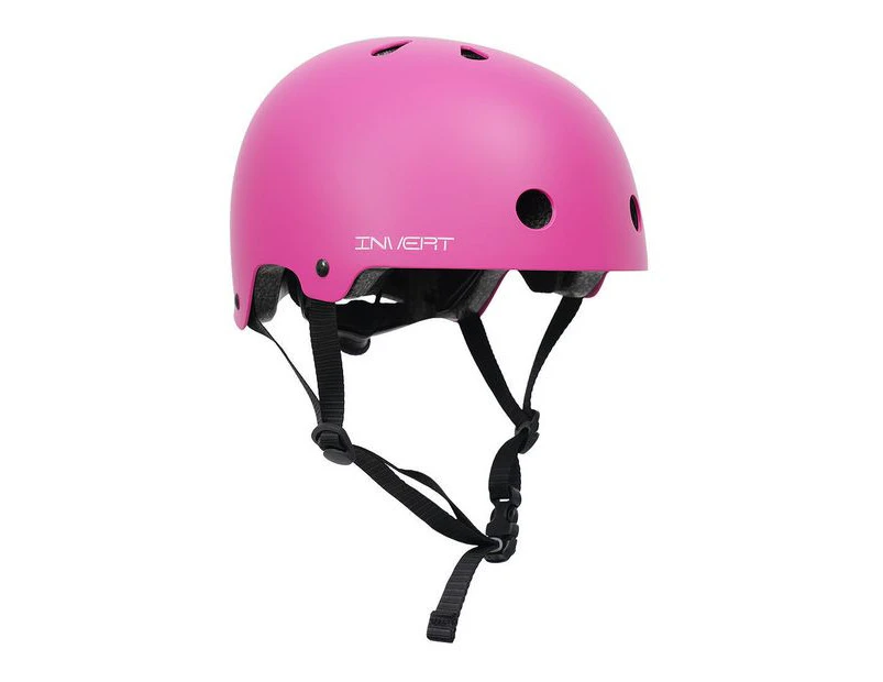 INVERT Hardshell Skate Helmet - Pink - Pink