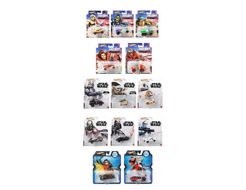 Hot Wheels Studio Entertainment Character Cars - Assorted* - Blue