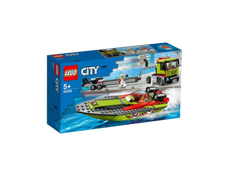 LEGO® City Great Vehicles Race Boat Transporter 60254