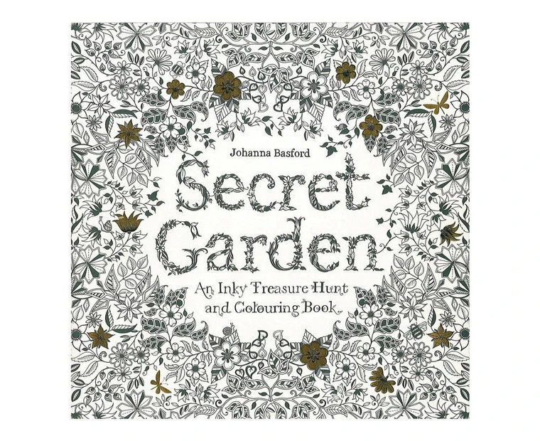 Secret Garden: An Inky Treasure Hunt and Colouring Book