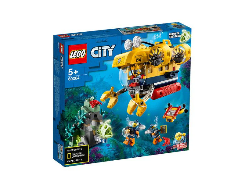 LEGO® City Oceans Ocean Exploration Submarine 60264 - Blue