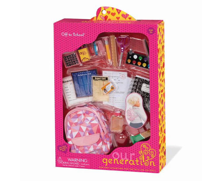 Our Generation Off To School Accessory Set