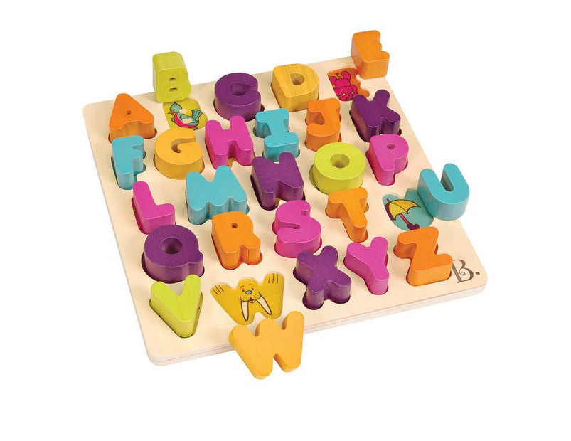 B. toys Alpha-B.-Tical Chunky Puzzle Plank