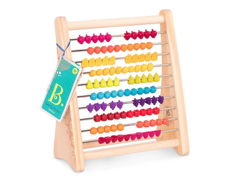 B. toys Wooden Two-ty Fruity! Abacus
