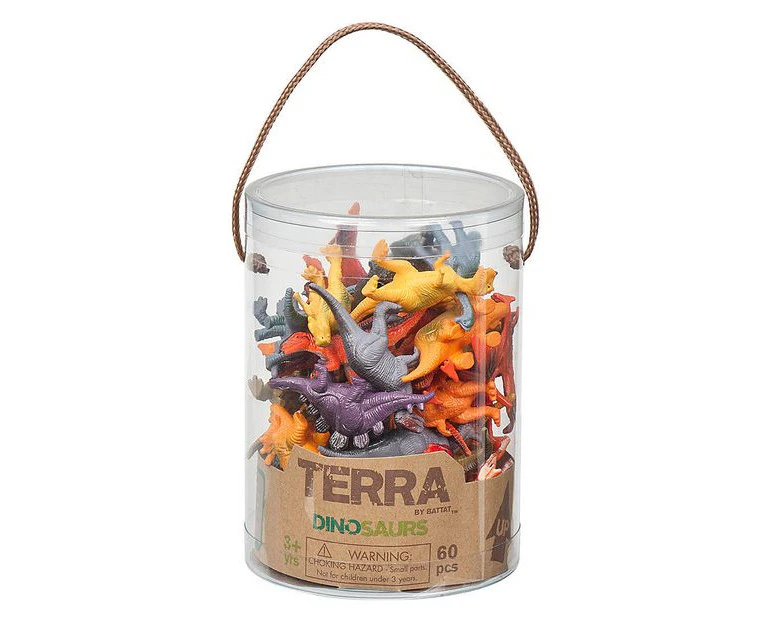 Terra Dinosaurs In A Tube - 60 Pieces