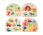 B. toys Wooden Peg Puzzles Assorted