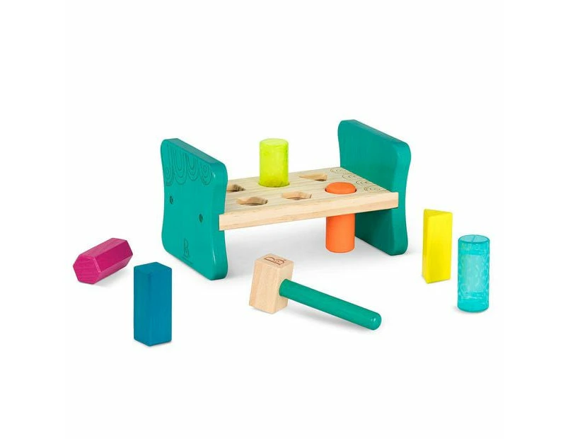 B. toys Colourful Pound & Play Wooden Hammering Bench