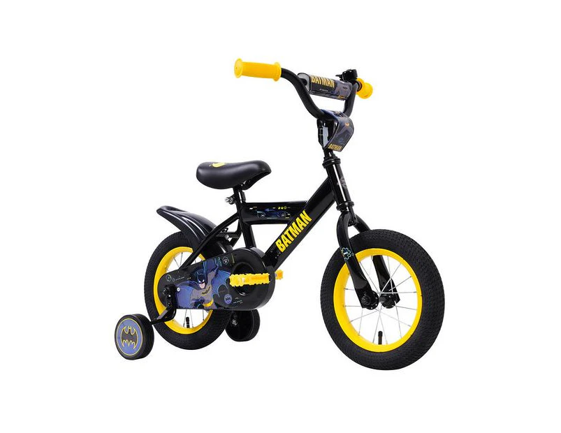 Batman 30cm Bike/Bicycle w/ Training Wheels Kids/Children 3-6y Ride-On Black