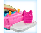 Barbie Boat with Puppy and Themed Accessories - Pink