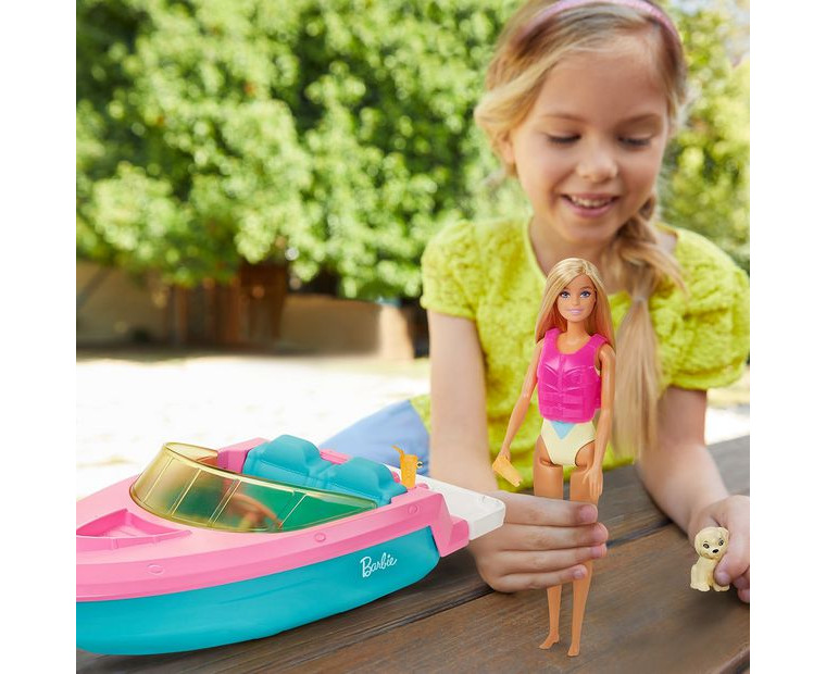 Barbie ski online boat