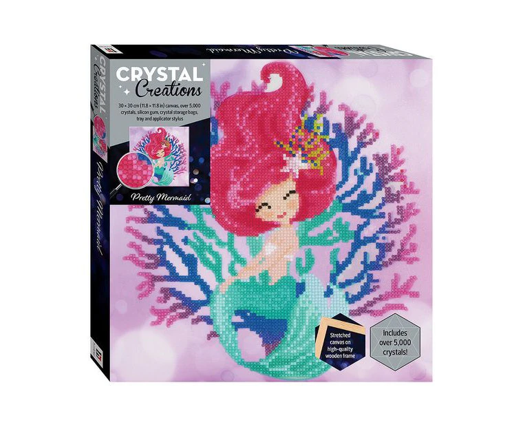 Art Maker Crystal Creations Canvas: Pretty Mermaid Craft Activity Kit 14y+