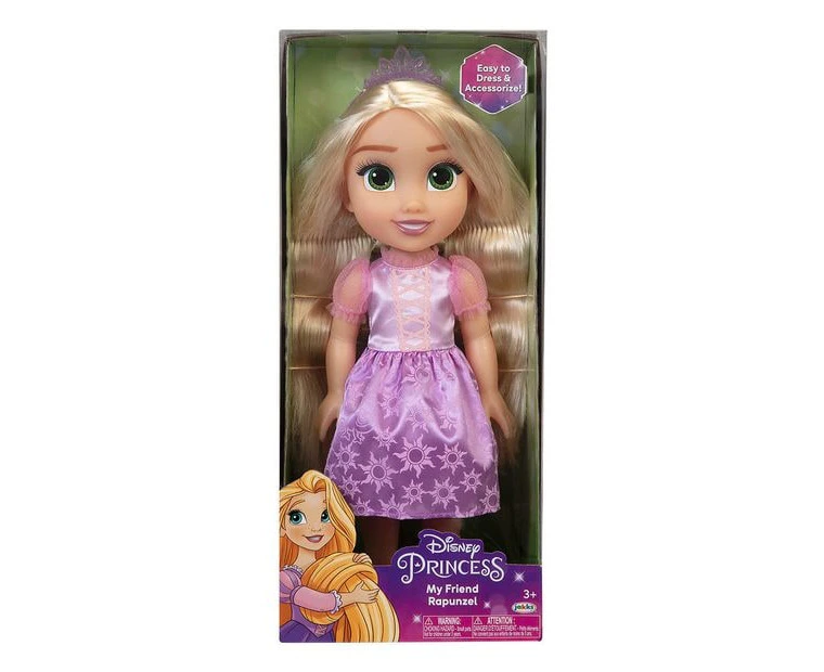 Disney Princess My Friend Rapunzel Doll 14" Tall Includes Removable Outfit and Tiara