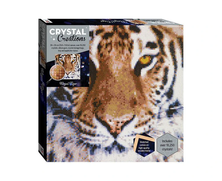 Art Maker Crystal Creations Canvas: Regal Tiger Craft Activity Kit 14y+