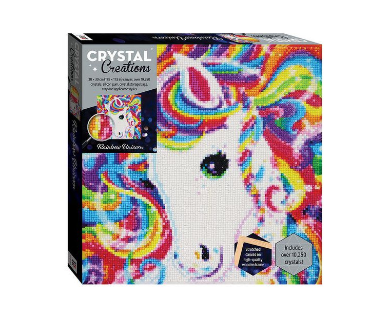 Crystal Creations Canvas: Rainbow Zebras - Art Kits - Art + Craft