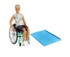 Barbie Ken Wheelchair Doll - Multi
