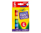 Crayola Washable 6 Pack Paint Sticks - Multi
