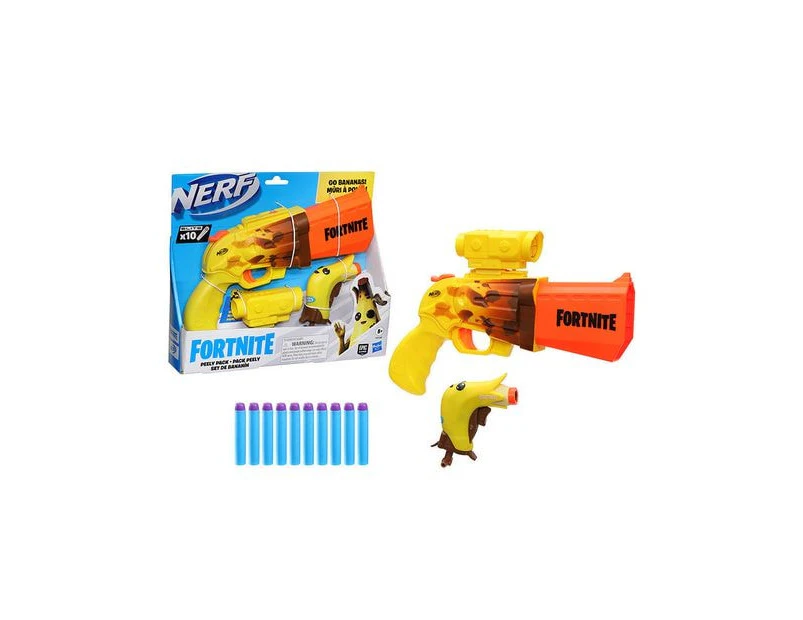 NERF Fortnite Peely Pack + Pack Peely Set De Bananin Blasters - Yellow