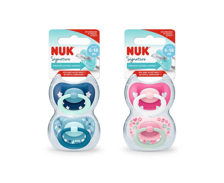 Nuk Signature Soother 6-18 Months 2 Pack